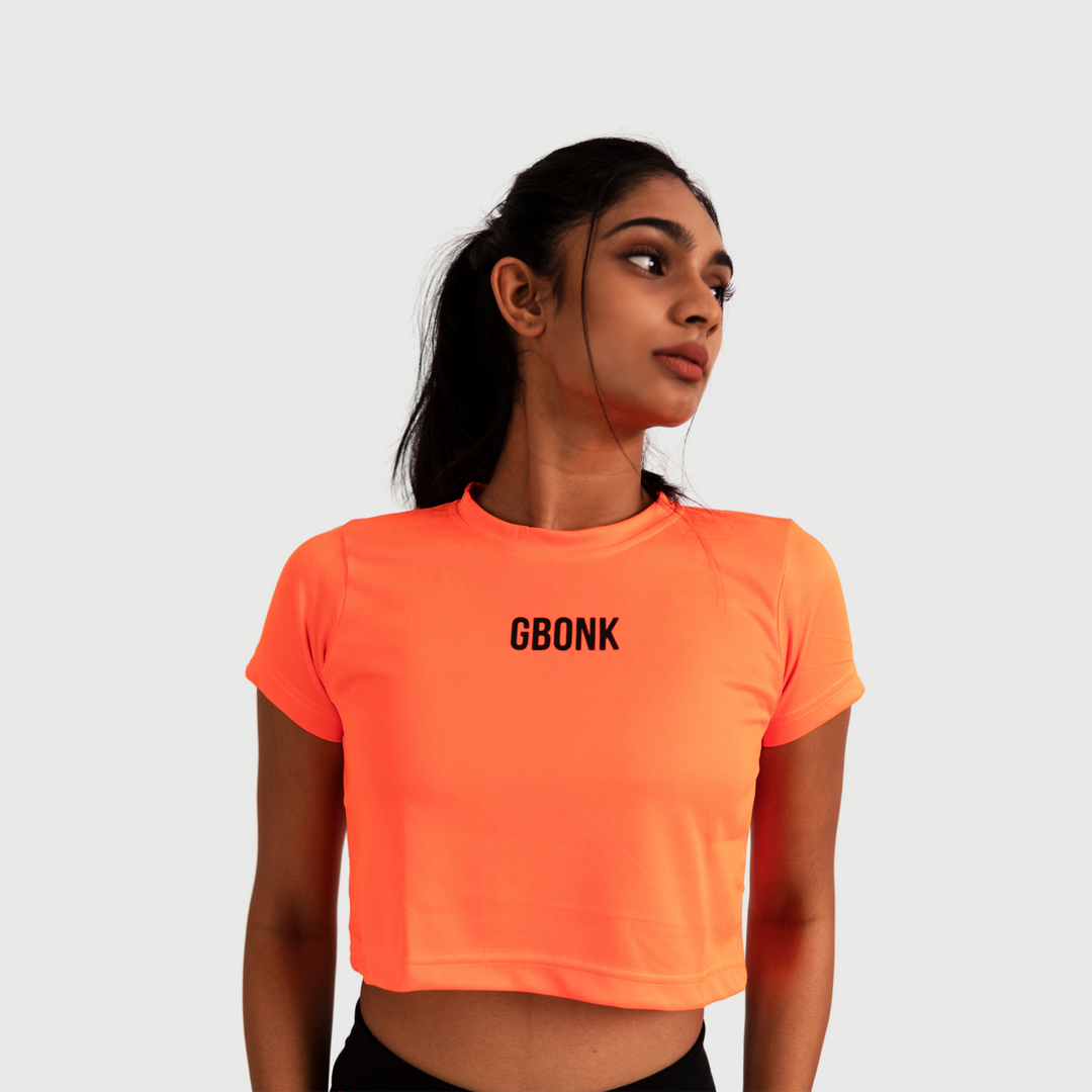 NEON ORANGE CROPTOP