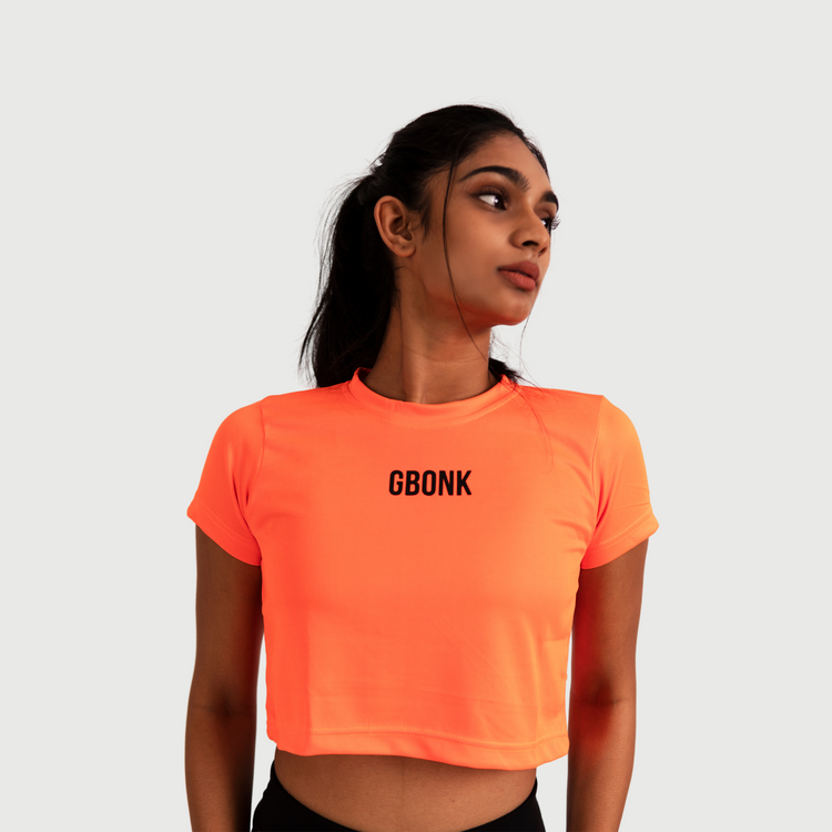 NEON ORANGE CROPTOP