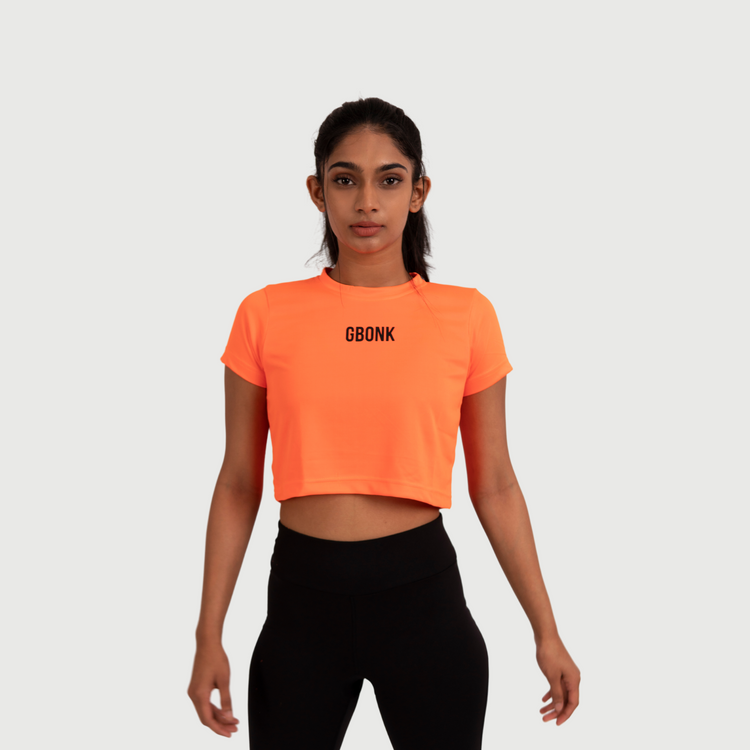 NEON ORANGE CROPTOP