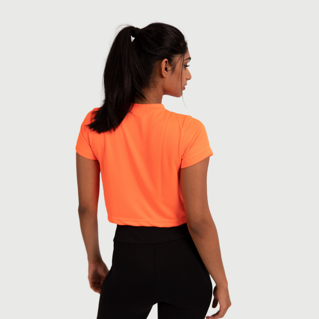 NEON ORANGE CROPTOP