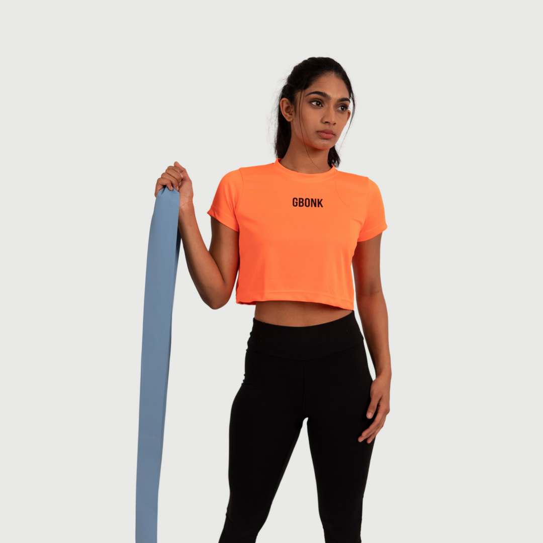 NEON ORANGE CROPTOP