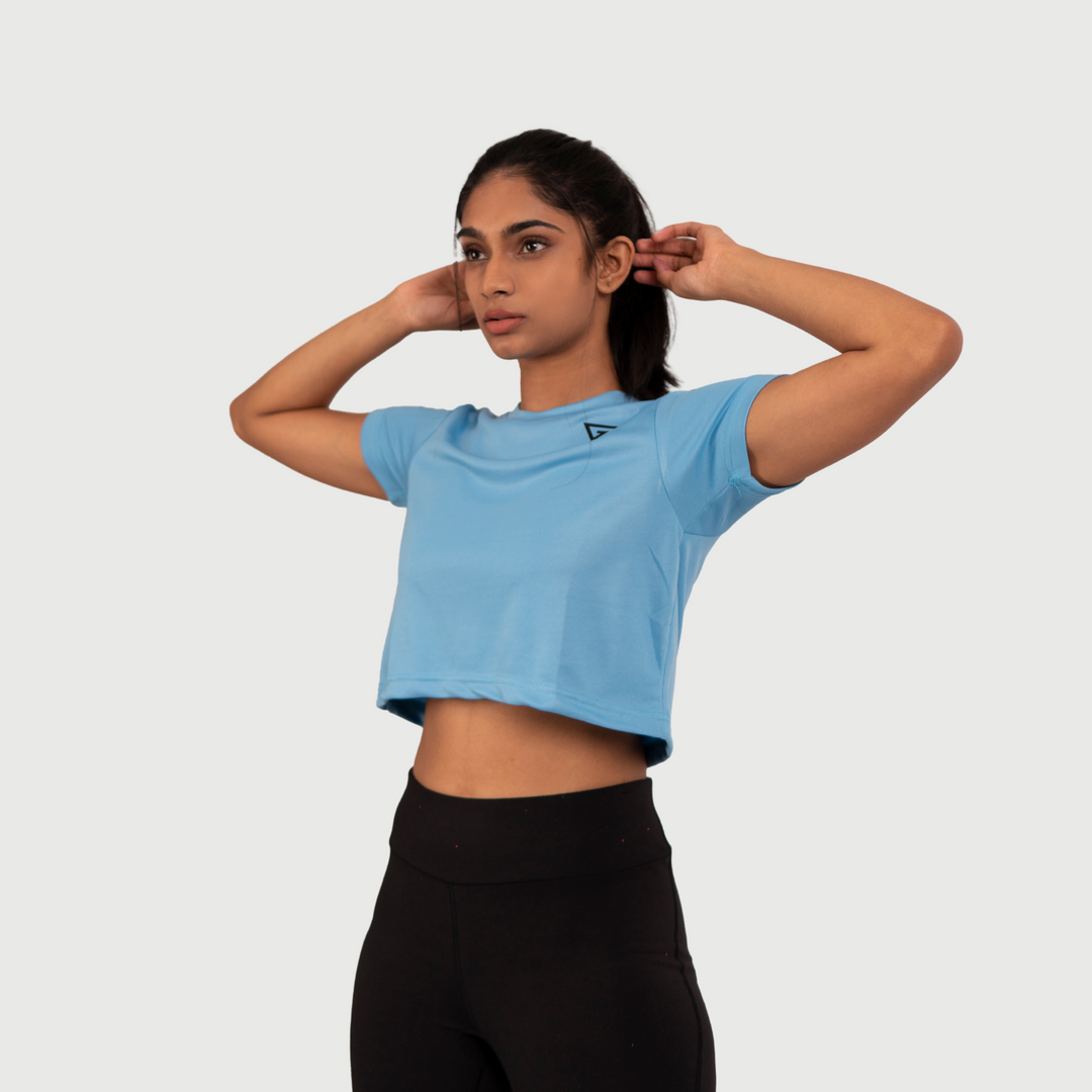 BLUE CROPTOP
