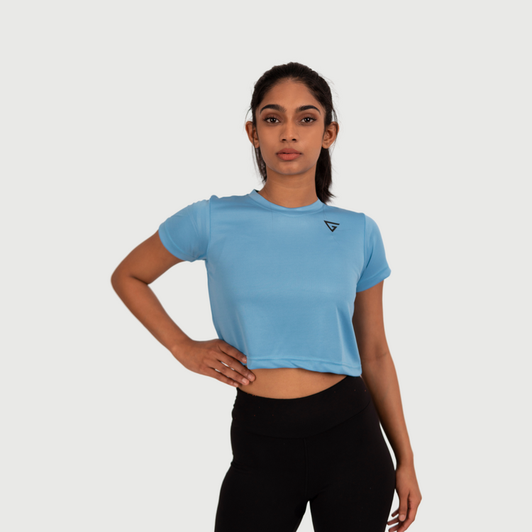 BLUE CROPTOP