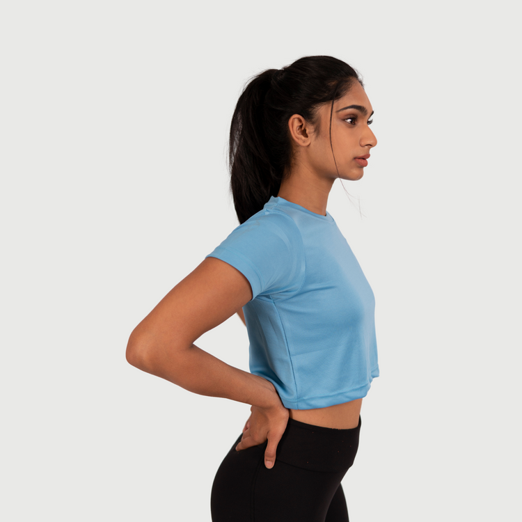 BLUE CROPTOP