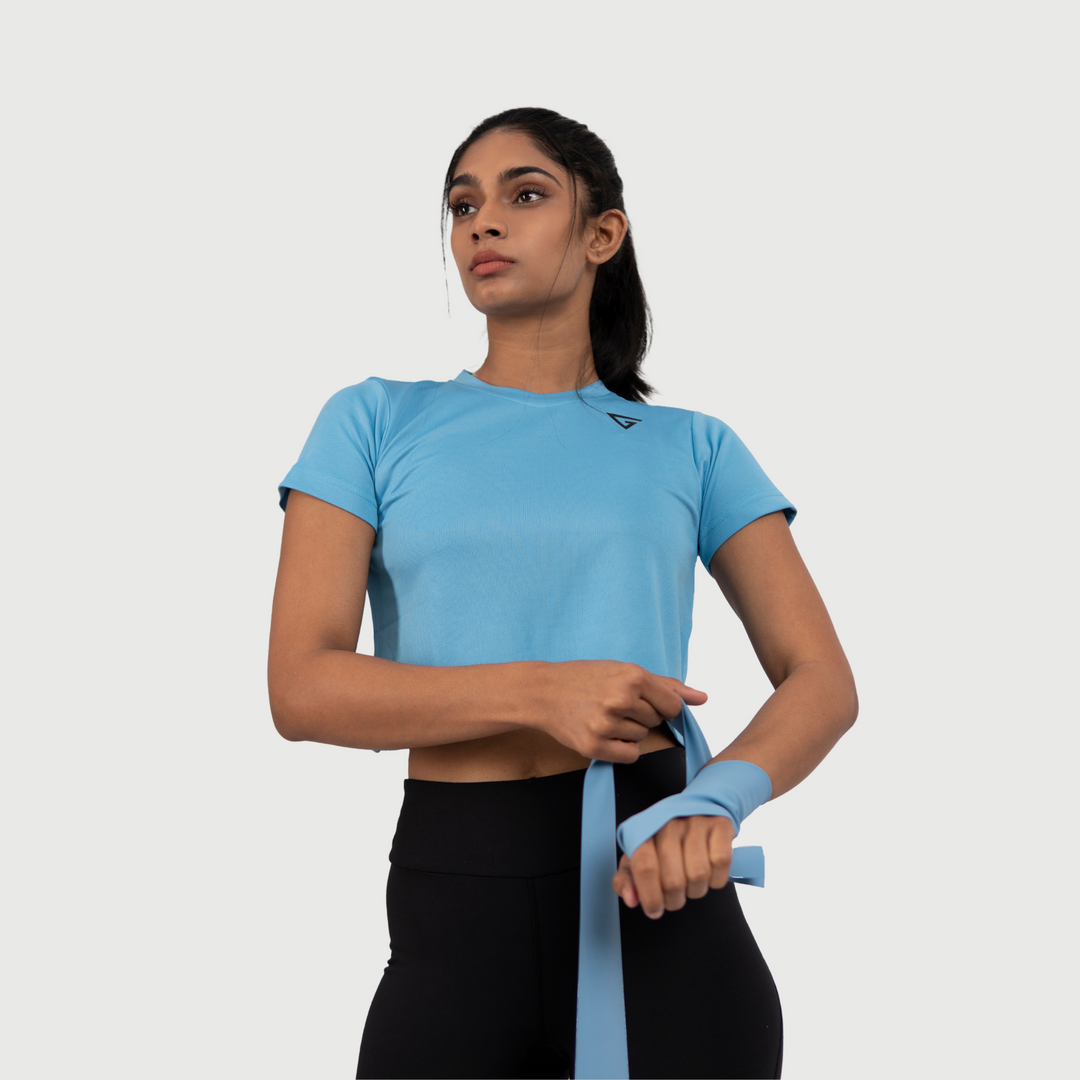 BLUE CROPTOP